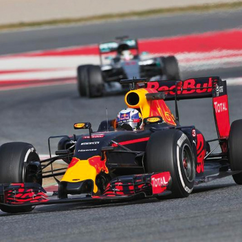 Bild von einem RedBull Formel 1 Auto